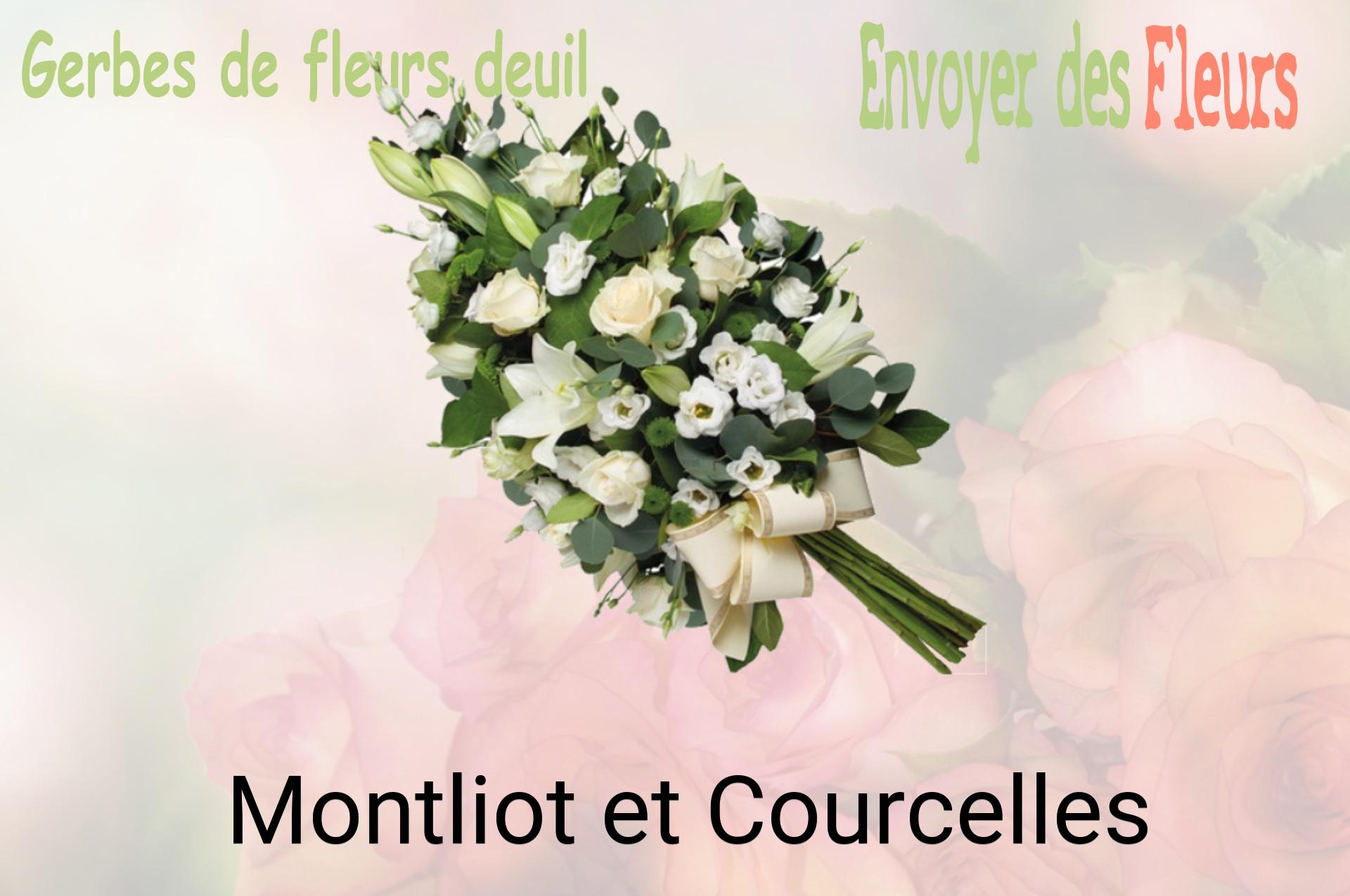 Gerbe de fleurs de deuil livrée à Montliot-et-Courcelles
